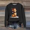 Women's Fashion Casual Long Sleeve Loose Christmas Printed Sweatshirt