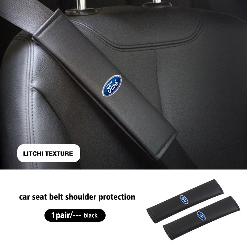 1/2PCS Car Seat Belt Covers Shoulder Cushion Protector Pad For Ford Fiesta mk7 mk5 mk8 mk4 mk6 1995-2011 2012 2013-2023
