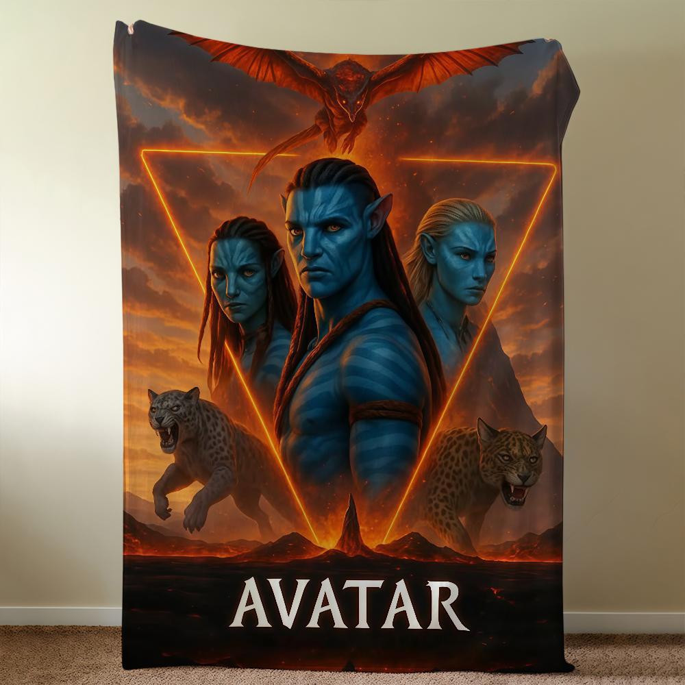 A-AvatarS-ES Fire And Ash 2025 Blanket Throw Super Cosy Plush Living Room Sofa Couch Childish Birthday Gifts
