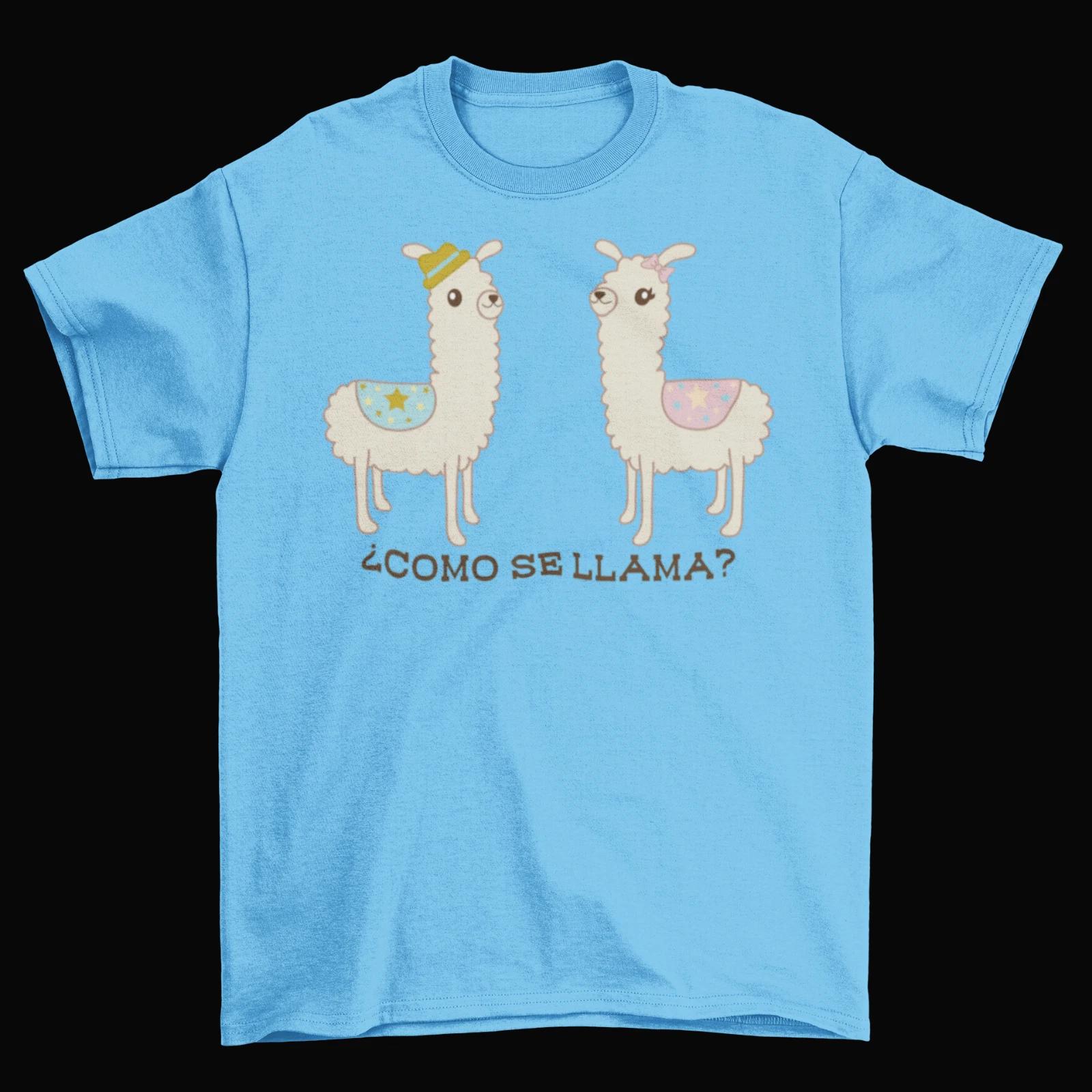 Como Se Llama T-Shirt Unisex Cotton Adult Animals Funny Spanish Joke New L