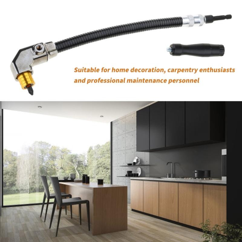 90 Degree Right Angle Electric Drill Corner Device 3 Jaw Chuck Turner Chuck Adapter Narrow Space Drilling Accessories