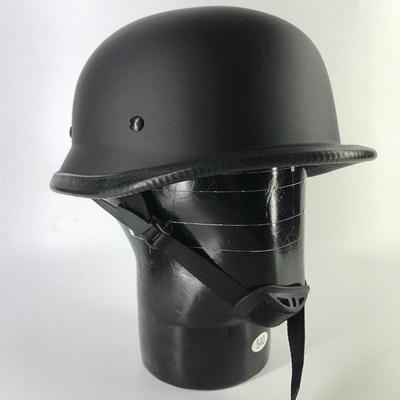Casco aperto retrò da uomo Harley: V-TZ01 Stile WWII - Elmetto in Acciaio Protezione Solare