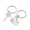 Valentines Day Gift Peach Heart Key You Hold The Heart Key Couple Stainless Steel Keychain Stainless Steel Keychain for Backpack Bag Pendant