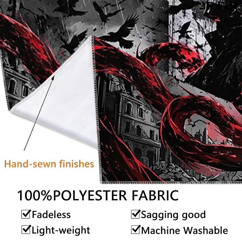 Ken kaneki anime Wall Tapestry Aesthetic Wall Hanging Printed Fabric Blanket Decorative Tapestries for Bedroom Living Room Home Decor