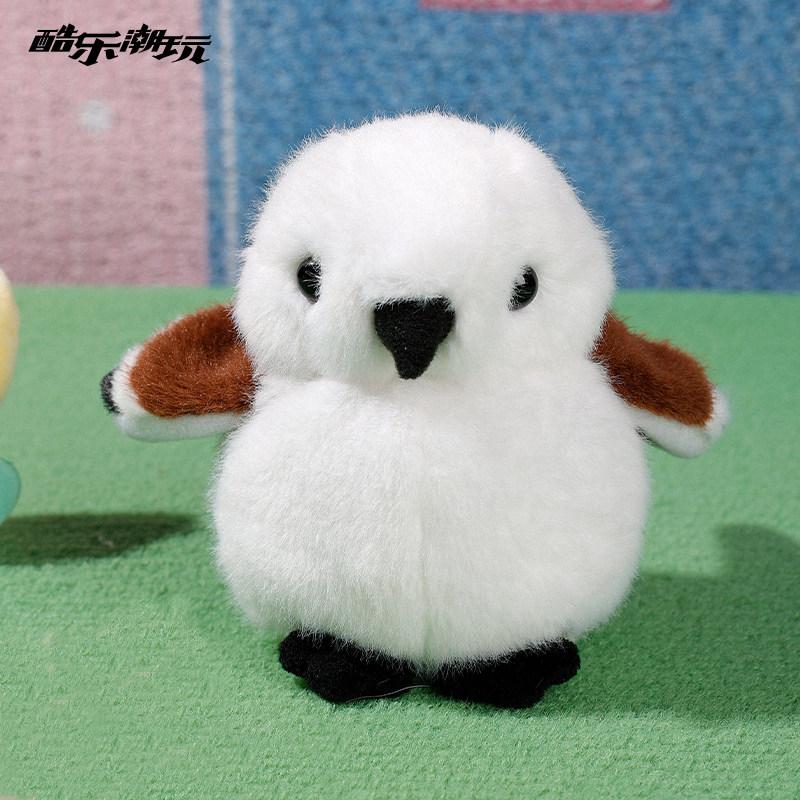 Realistic Blue Tit Fat Bird Plush Toy Soft Fluffy Kingfisher Sparrow Tit Simulation Stuffed Animal Cute Bird Plushie Gift 12cm