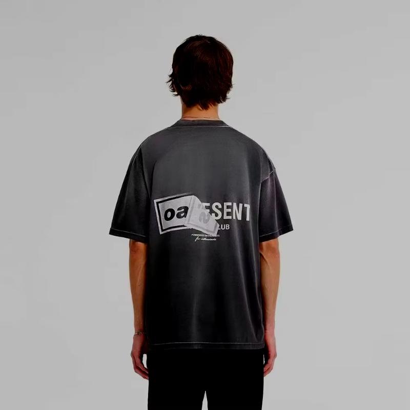 

Лімітована серія праних вінтажних коротких рукавів, спільний рок-гурт Oasis, англійський літерний принт, повсякденний літній топ L