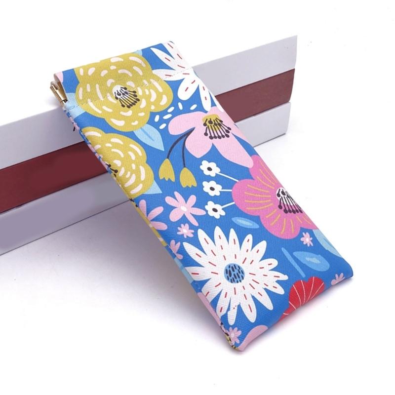 Automatic Closing PU Eyeglasses Case With Fashion Pattern For Secure Glasses Storage And Travel Convenience