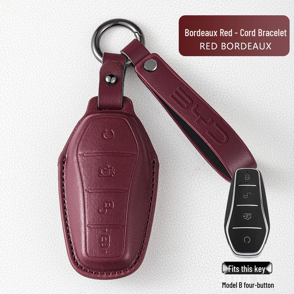 BYD Key Case for Han, Qin Plus DMI, Song Pro, Tang L, Yuan Up, Destroyer 05, Seagull, Seal, 06, and Dolphin Models.