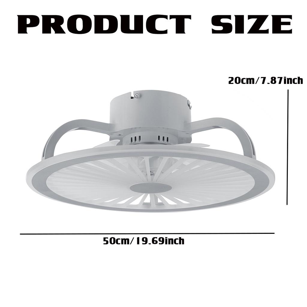 

114W 3-Wind Modern Mute LED Ceiling Fan with Light App and Remote Control Adjustable Speed Dimmable Ceiling Light Living Room