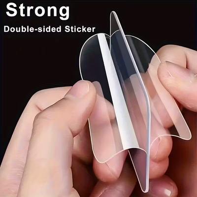 Ruban Adhésif Double Face Nano Viscose Transparent - Imperméable, Résistant à la Chaleur et Amovible pour un Montage Invisible
