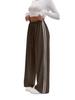 Pantaloni da Yoga Larghi da Donna Stile Europeo-Americano con Coulisse e Fascia Laterale
