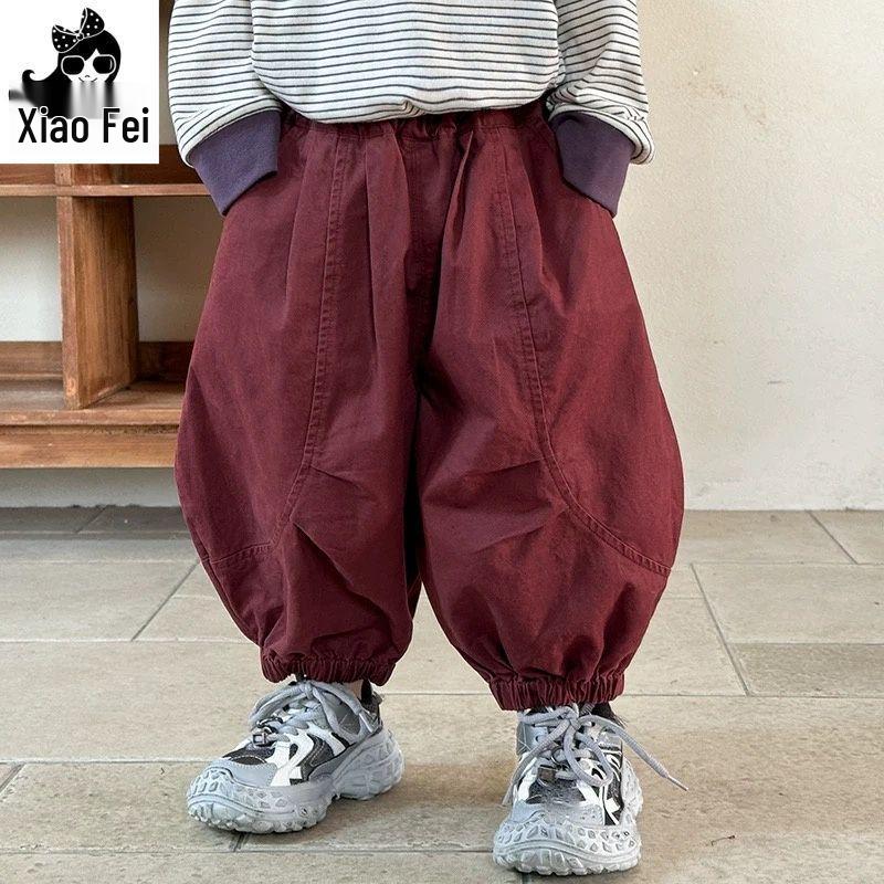 

Модные брюки-фонарики для мальчиков на весну/осень - Повседневные, свободного кроя для детей 90 cm (Height 80-90cm)