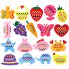 Children's Handmade Weaving Toys Cartoon Chicken Flower Fruit Fish Ocean Animal Non-woven Weaving Material Art Craft Set for Kid