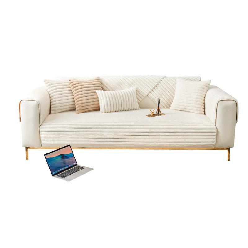 Premium Non-Slip Rabbit Fur Sofa Cushion for Autumn and Winter
