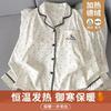 Womens Thick Fleece Pajama Set With Button Long Sleeve Top Pants Winter Home Comfort
