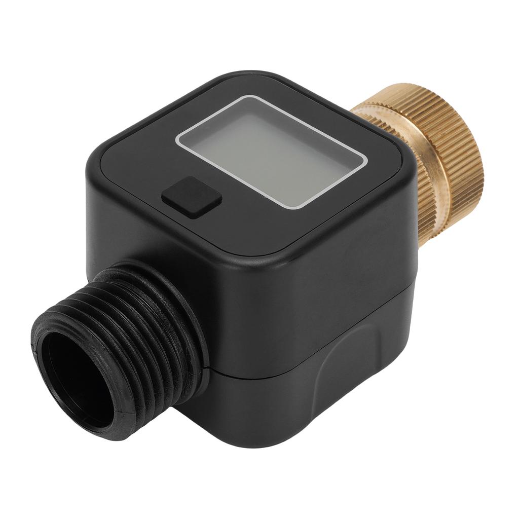 Wasserhahn Timer Monitor Gartenschlauch Durchflussmesser Innen Außen 360 Drehanschluss Messing für