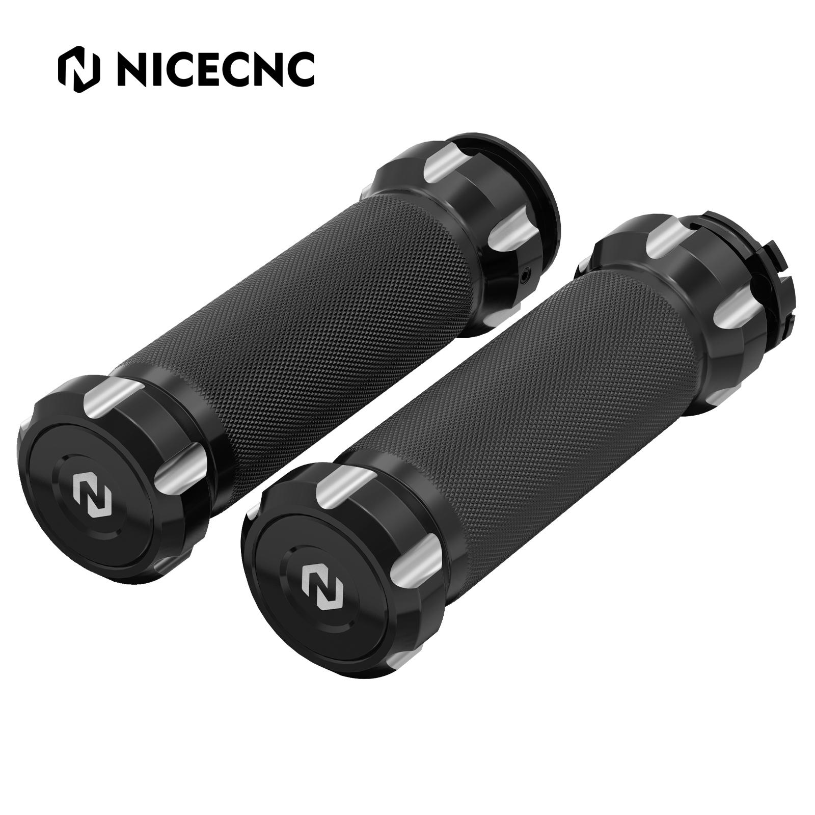 Motorcycle Handlebar Grip Grips for Harley Dyna Street Bob FXDB Fat Bob FXDF 2008-2017 Low Rider FXDL Wide Glide FXDWG 1996-2017