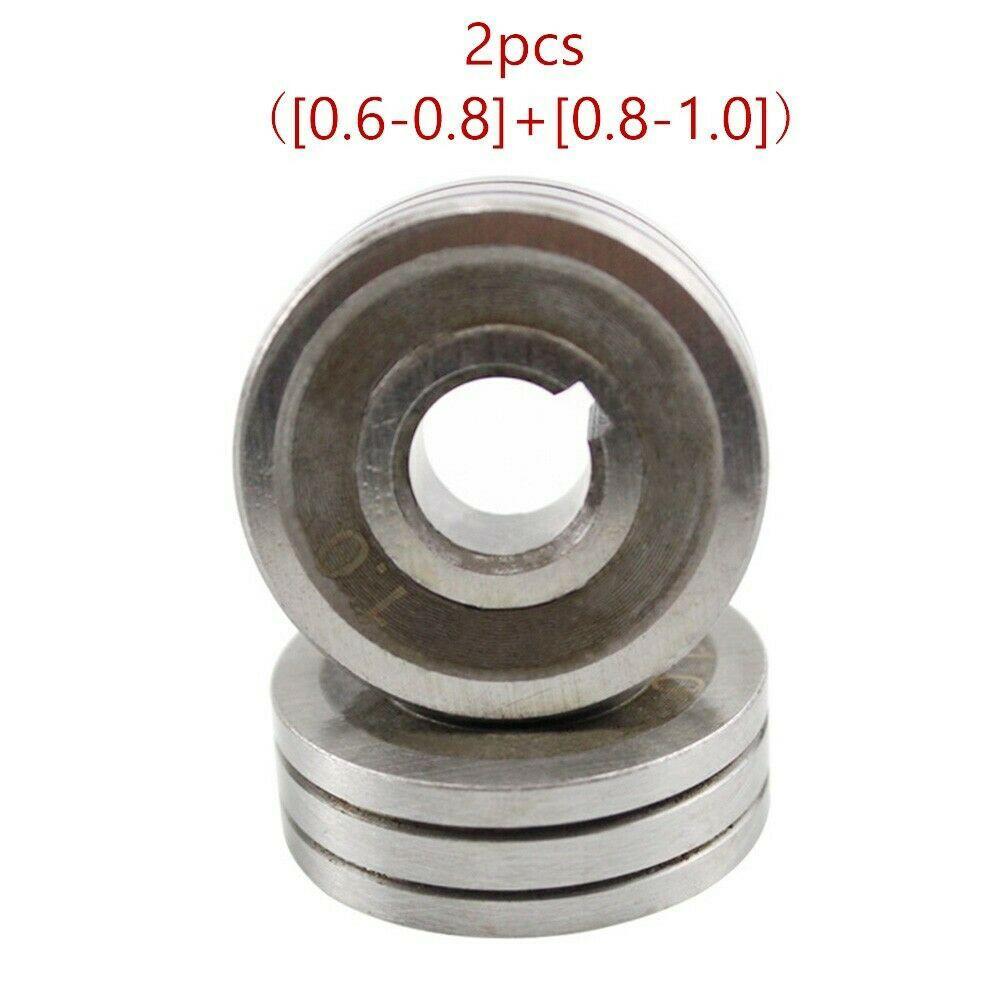 2pcs V-Groove Knurled Groove Mig Welder Wire Feed Drive Roller Roll