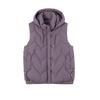 YJKDYK 2024 Winter Women's Sleevsless Jacket Female Casual Hooded Thick Warm Vest Coats Women Pure Color Lightweight Vest Jacket