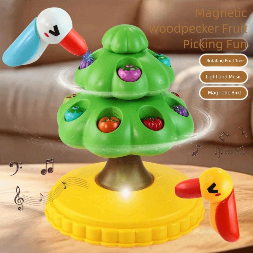 Magnetic Woodpeckers Pick Fruit Trees Magnetic Fishing Game Toys  Halloween Birthday Gift