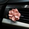 Retro Flower Car Air Outlet Aromatherapy Fancy Niche Style Camellia Car Vent Fragrant Stone Aroma Diffuser