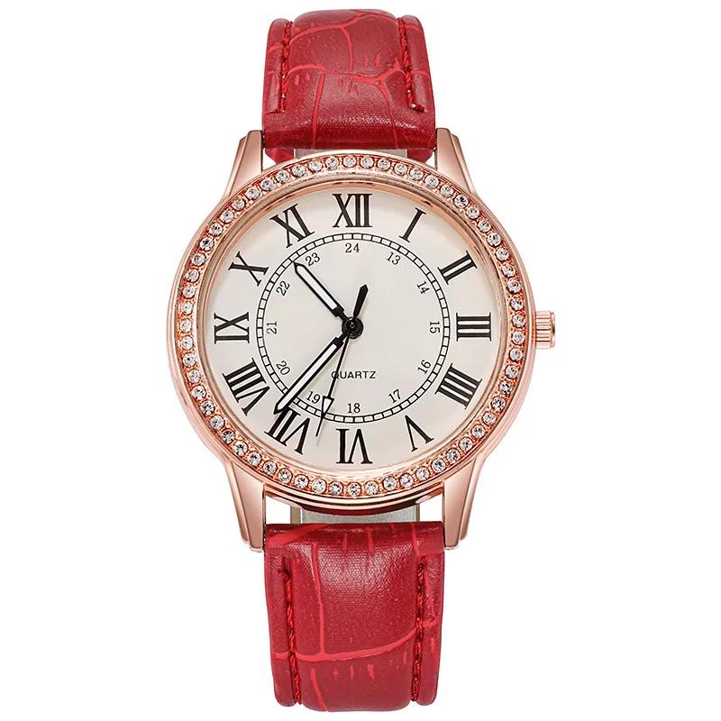 

Ladies Luminous Quartz Watch Luxury Fashion Rhinestone Digital Leather Strap Casual Wristwatches Relogio Feminino Reloj Mujer