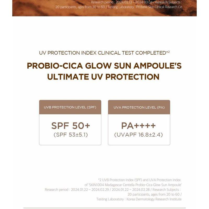 SKIN 1004 - Madagascar Centella Probio-Cica Glow Sonnenschutz-Ampulle