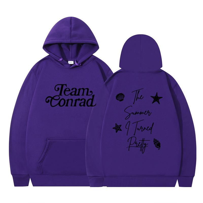 The Summer I Turned Pretty Printed Loose Hooded Sweater Hoodie