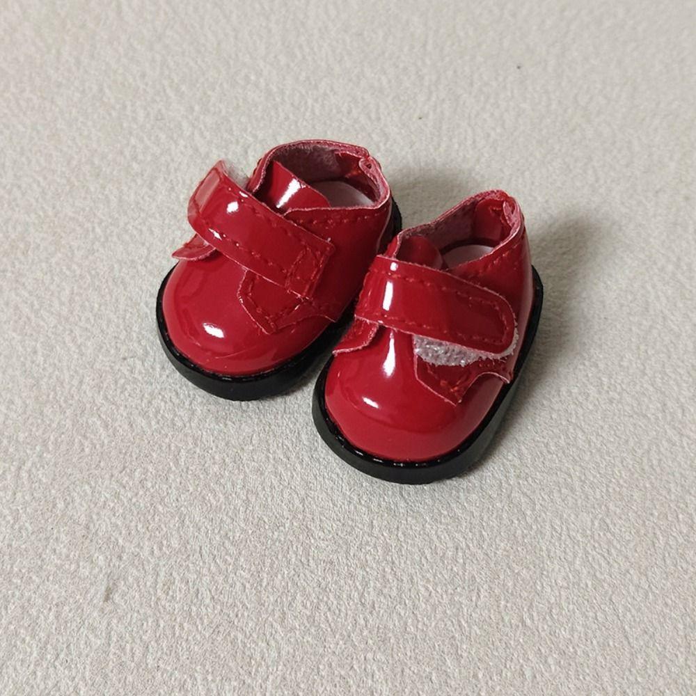 with Stickers Leather Shoes 3.8cm Length Shoes Outfit Accessories For 15/17cm Doll Decoration
