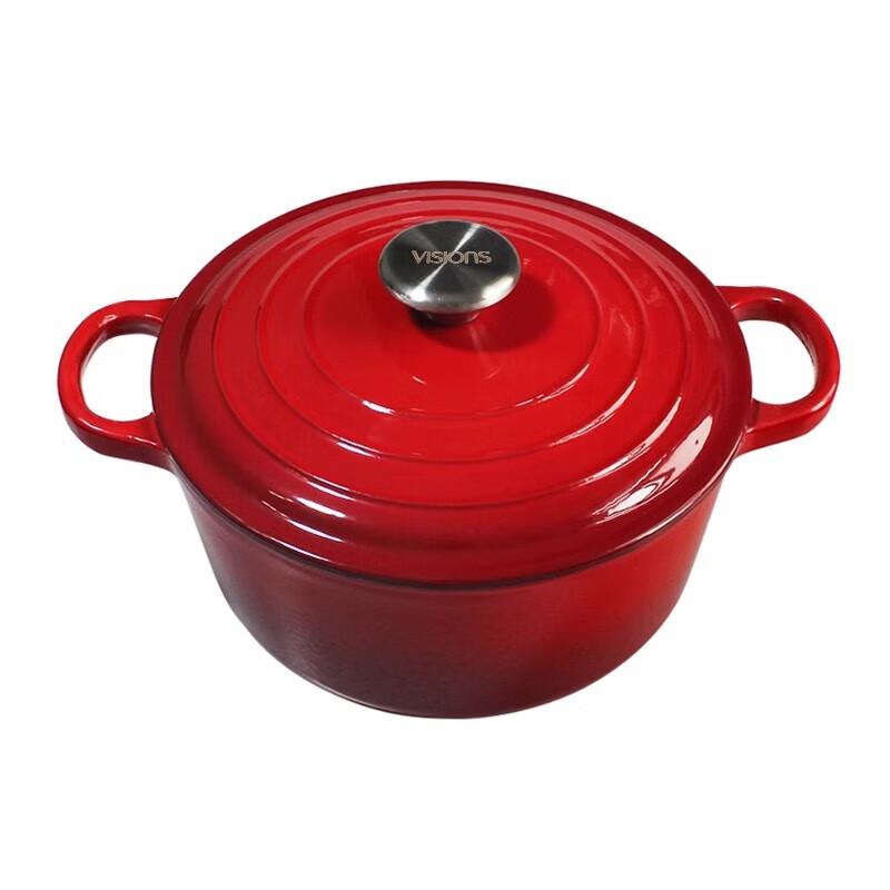 VISIONS Enamel Cast Iron Pot