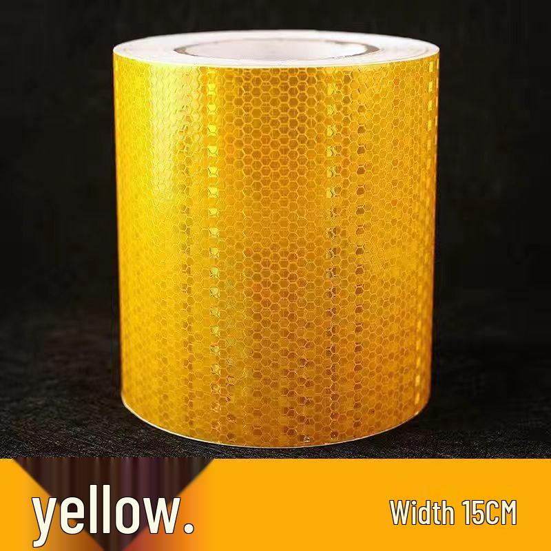 Φθορίζουσα Ανακλαστική Ταινία Ασφαλείας: Πλάτη 5CM, 10CM, 15CM για Νυχτερινή Κυκλοφορία, Προειδοποίηση Αποφυγής Σύγκρουσης