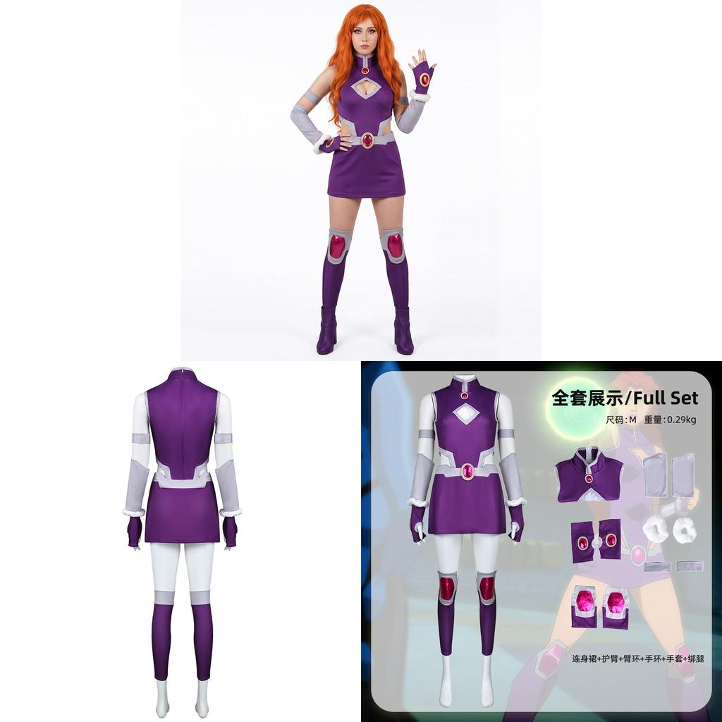 Teen Titans Cosplay Costume With Polyester Material For Anime And Game Role Play