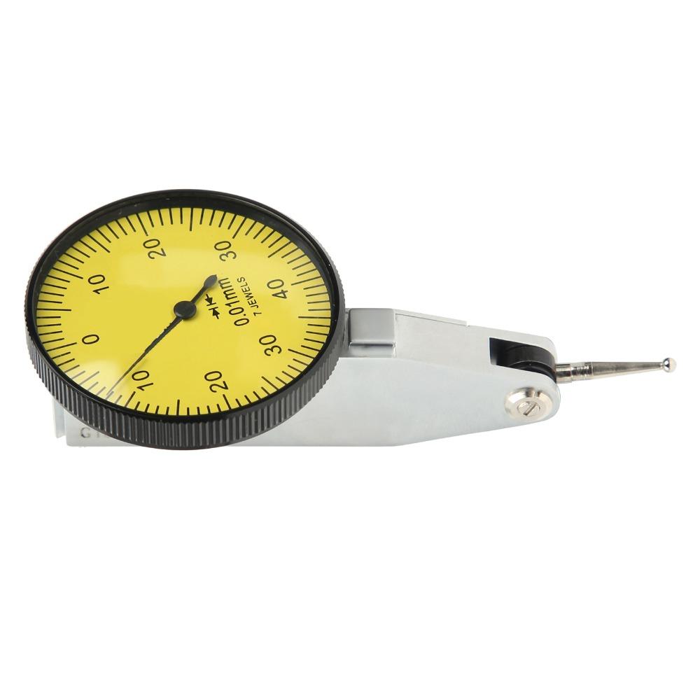 0-0.8mm Range Dial Test Indicator Yellow High Accuracy Gauge  For Machine Setup