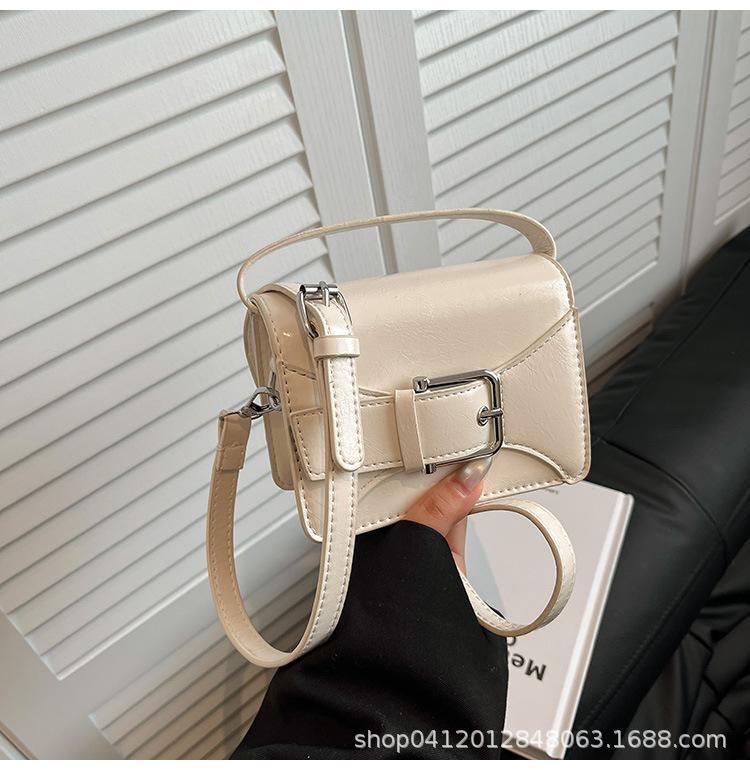 

2025 New Fashion Business Retro Trend Belt Bag Commuter Versatile Handbag One Shoulder Crossbody Bag белый