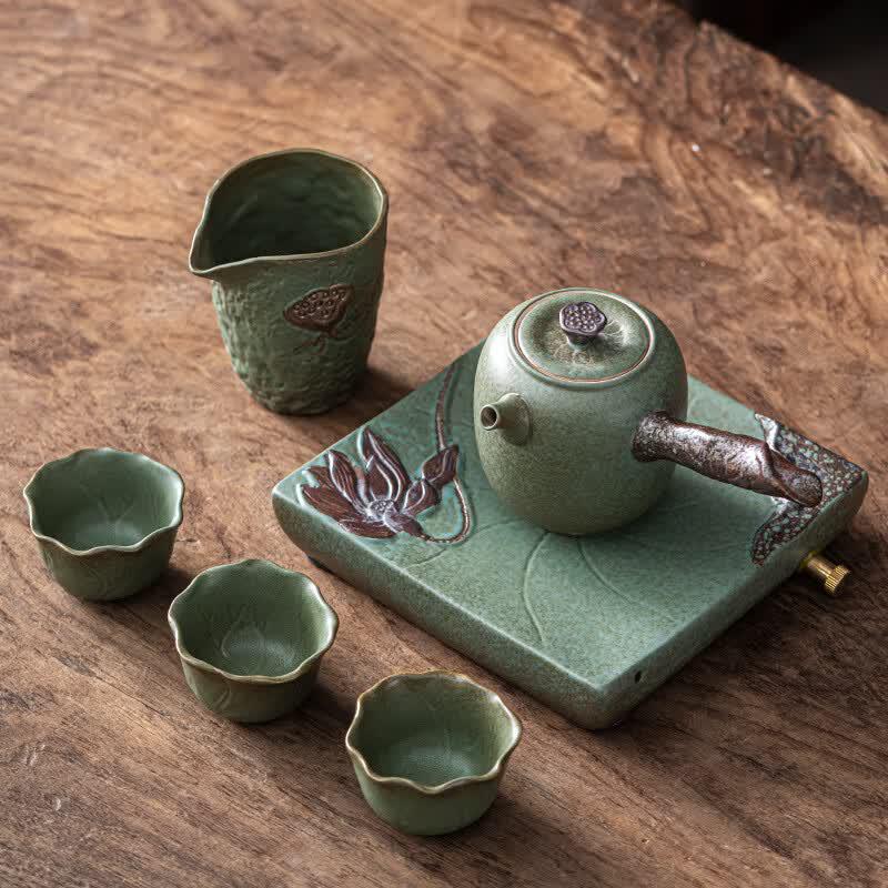 Yinuoshi Ceramic Portable Kung Fu Tea Set