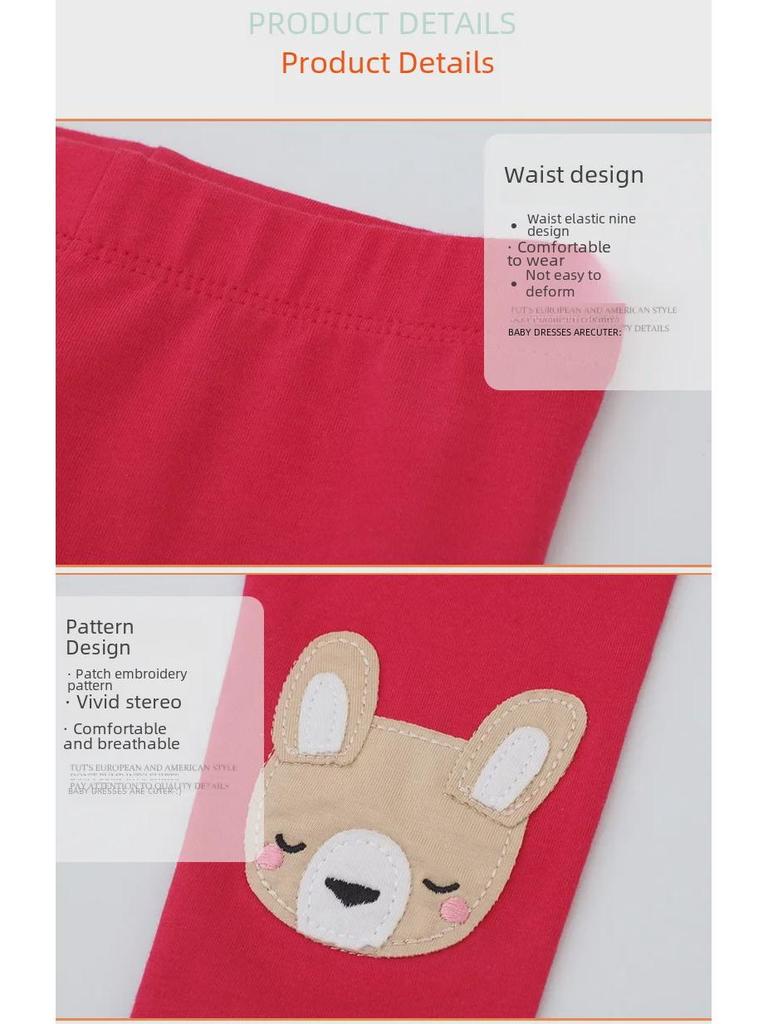 New Summer Girls' Leggings for Ages 2-7 - European and American Style