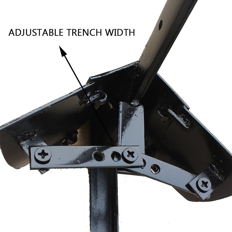 Landwirtschaftliches Mikro-Bodenbearbeitungszubehör Einfacher kleiner Furchenpflugöffner Doppelseitiger Pflug Verstellbare Fräse