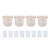 8 Pcs Duckbill Valves 4 Pcs Diaphragm Silicone Pump Parts Replacement for Eufy Wearable Breastpump