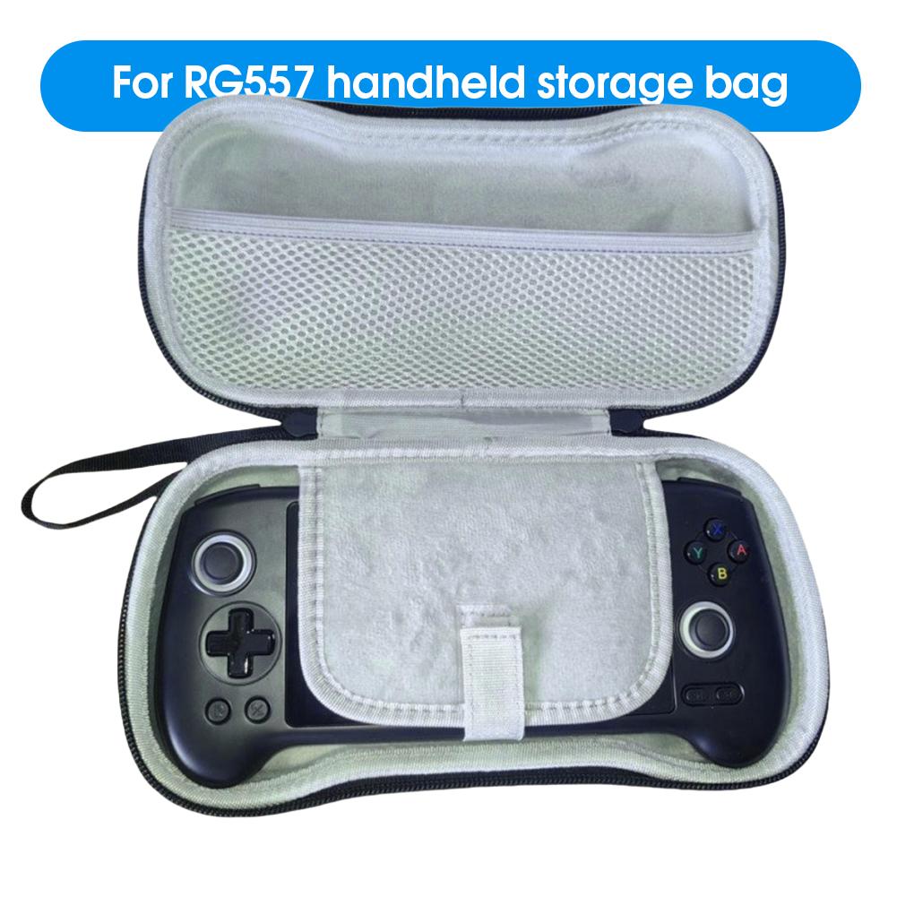 For Anbernic RG557/RG556 Handheld Carrying Bag Dust Proof Game Console Storage Case Console Travel Storage Bag Game Accessories