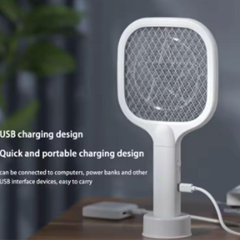USB Rechargeable Electric Bug Zapper UV Light Mosquito Killer Lamp Mini Insect Racket Summer