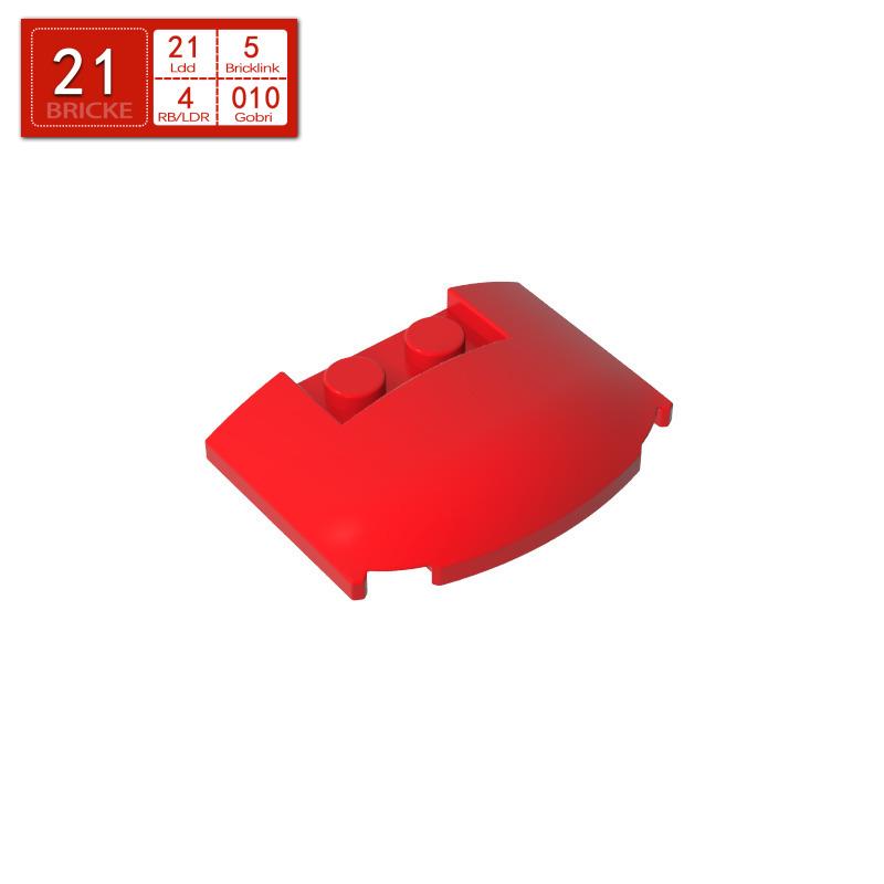 BRICKE BrickGuest 3x4x2/3 Клиновидная пластина - Совместимый строительный блок-аксессуар LEGO 93604 50g (approx. 33 pcs)