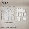 Reusable Silicone Moulds Small House Shape Silicone Texture Perfect for Hand-Making Enthusiasts and Family Activity