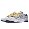Nike Dunk Low Slip Resistant Abrasion Resistant Low top Skateboard Shoes GS Blue Gray Yellow CW1590-100(TeamM-S-BOX)