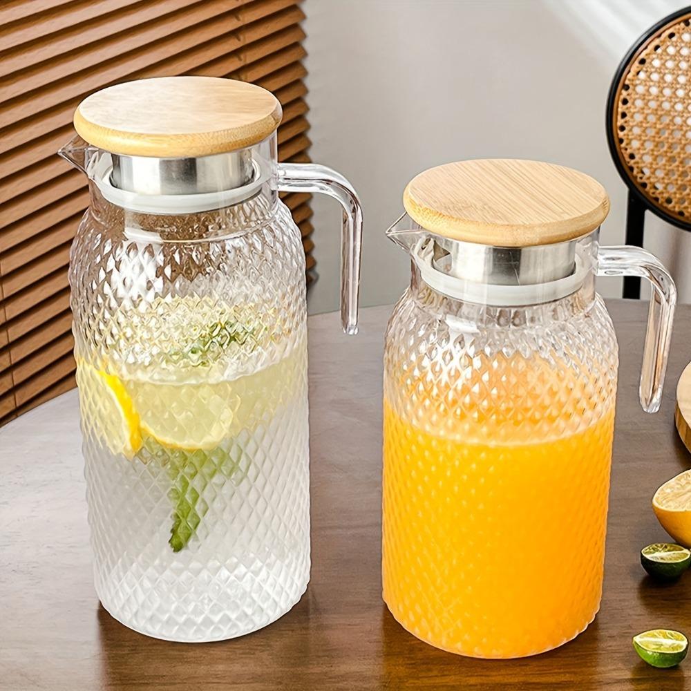 V-shaped Diversion Port Cold Water Jug Large Capacity Juice Jug Multifunctional Drinks Pot Home