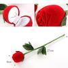 1Pcs Portable 3D Red Rose Jewelry Box Wedding Ring Gift Case Earrings Storage Display Holder Gift Boxes For Earring Rings