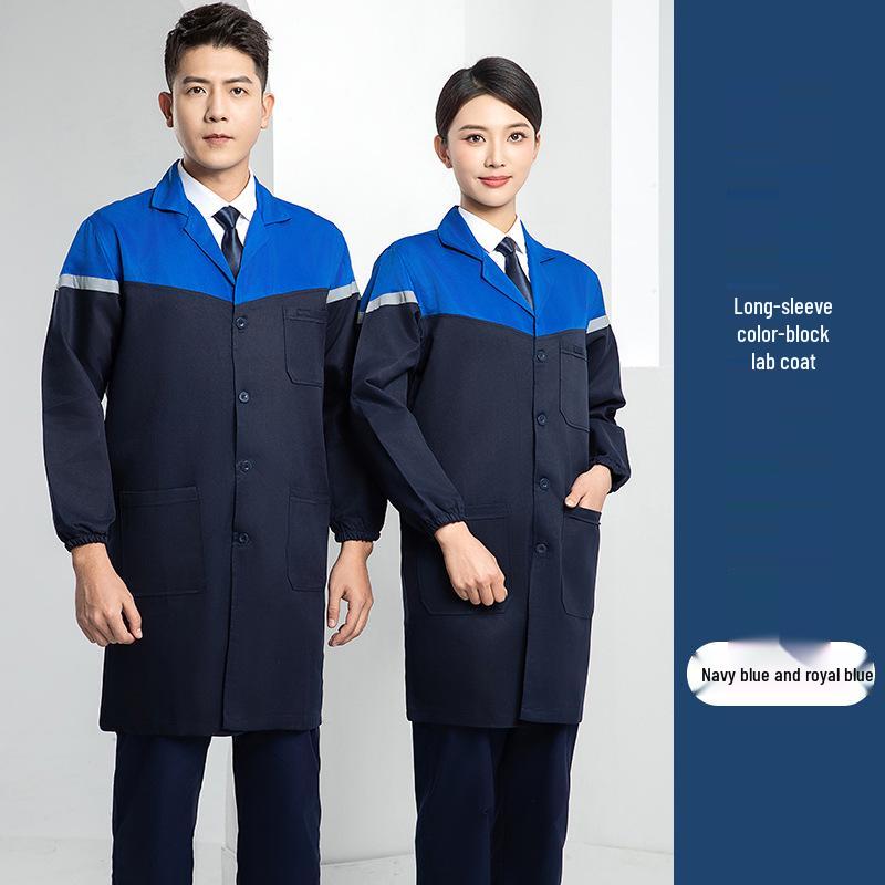 Custom Printed Wear-Resistant Lab Coat - High-Quality, Dirt-Resistant Workwear for Workshops and Factories