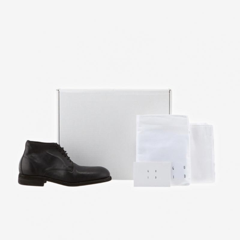 Guidi Soft Horse Full Grain Leather Ankle Boots 994x Blkt