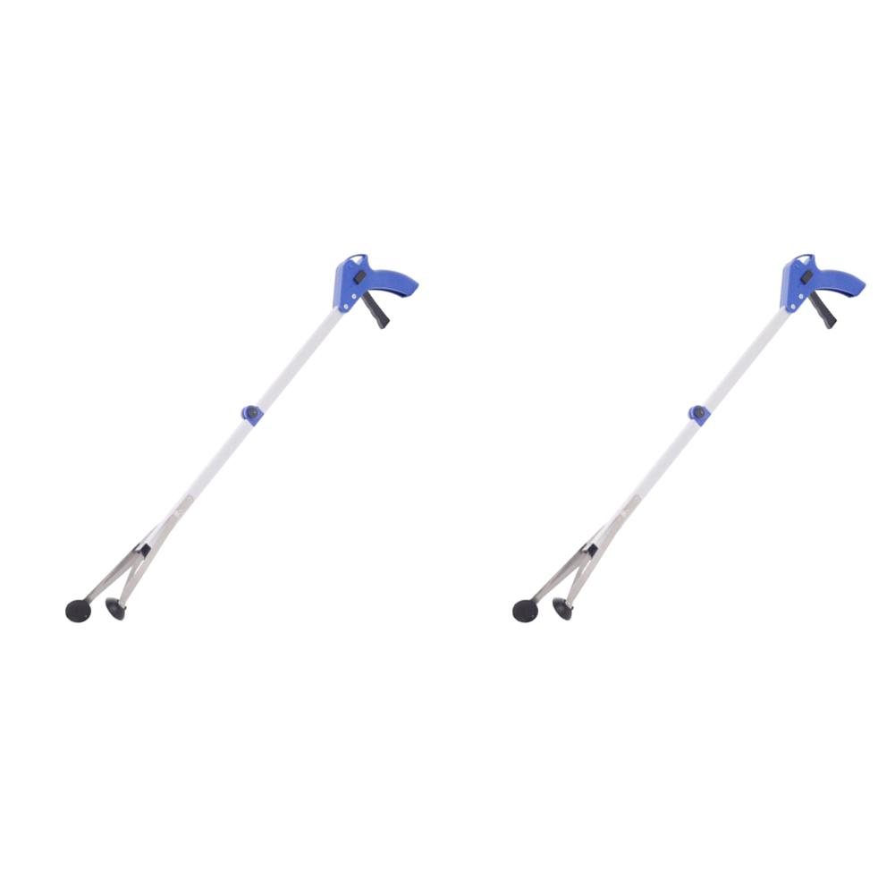 Aluminum Alloy Reacher Grabber Tool Strong Rubber Suction Cups for Indoor/Outdoor/Workplace/Home Waste Leaves Pick Folding Trash
