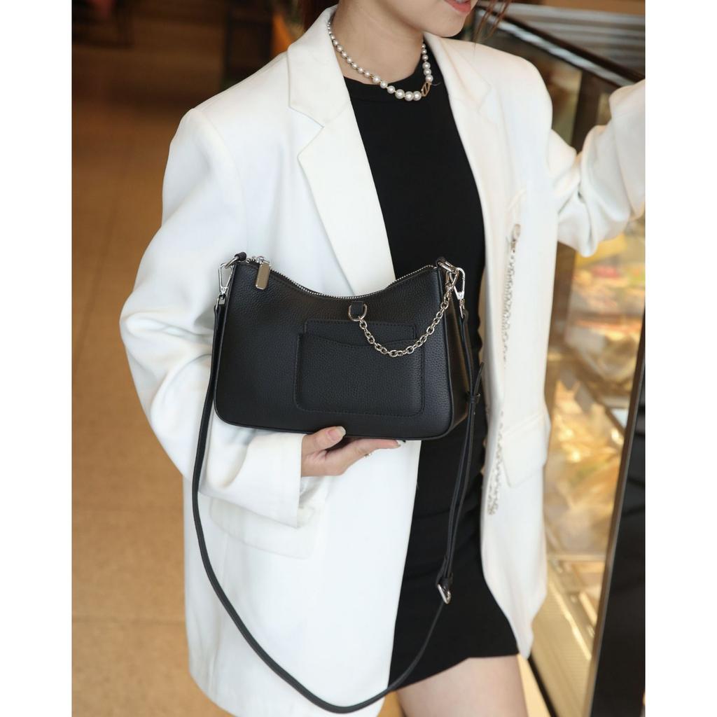 Skórzana Torba Codzienna Damska Torba na Jedno Ramię Listonoszka Modna i Prosta Damska Torebka Wielokieszeniowa Torba Shell Praktyczna