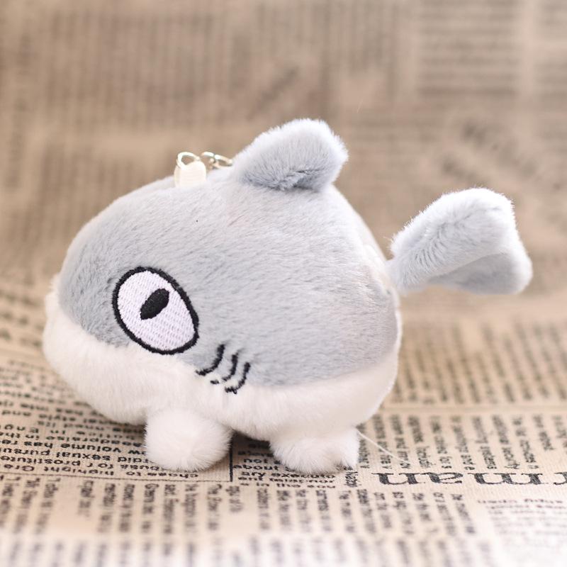 

1 шт. Мультяшный плюшевый брелок в виде акулы Каваи Раскачивающаяся маленькая рыбка Брелок Студенческие сумки Подвеска для багажа Подарки